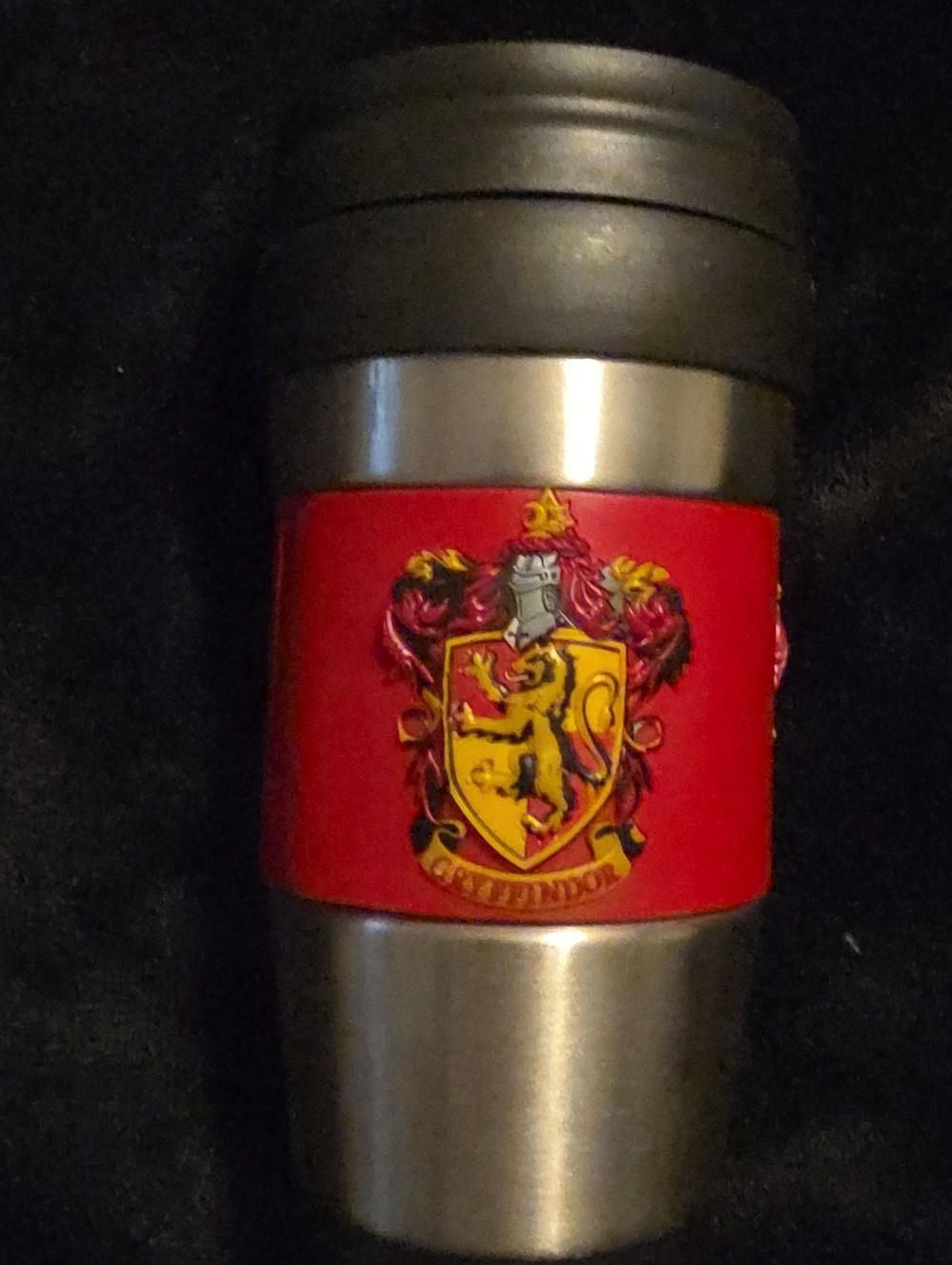 Stainless Steel Travel Mug with Gryffindor Crest Harry Potter
